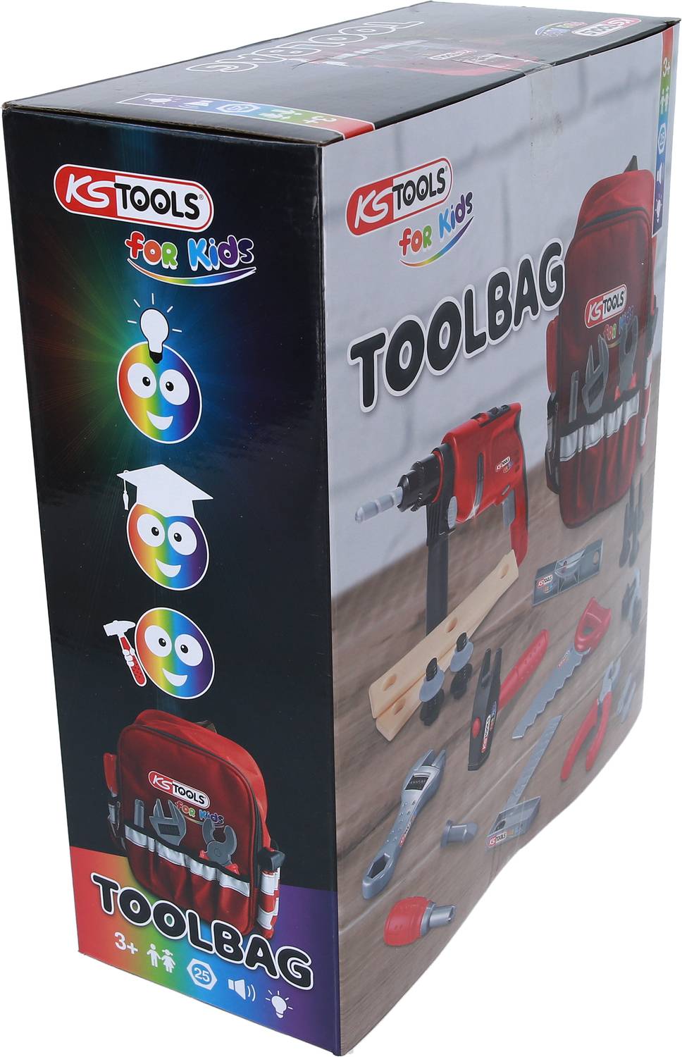 KS Tools 100201 Werkzeug-Rucksack für Kinder mit Sortiment, 25-tlg