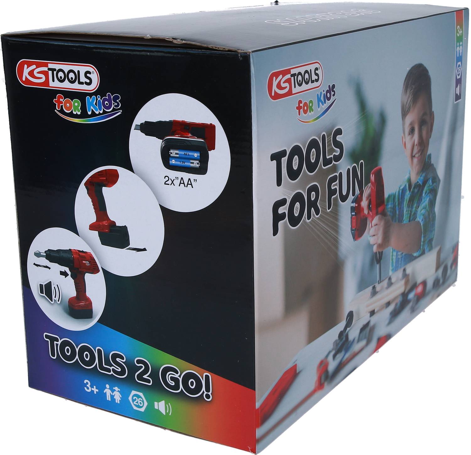 KS Tools 100204 Kinder Werkzeug-Satz mit Smartbag-Tasche, 26-tlg