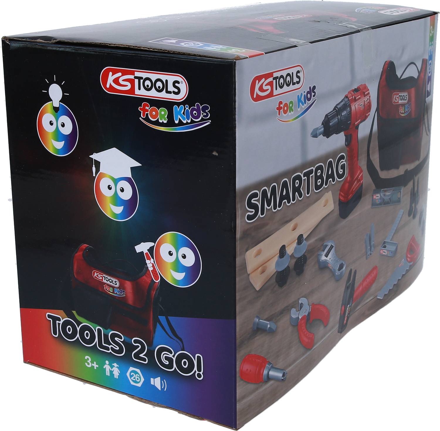 KS Tools Kinder Werkzeug-Satz mit Smartbag-Tasche, 26-tlg