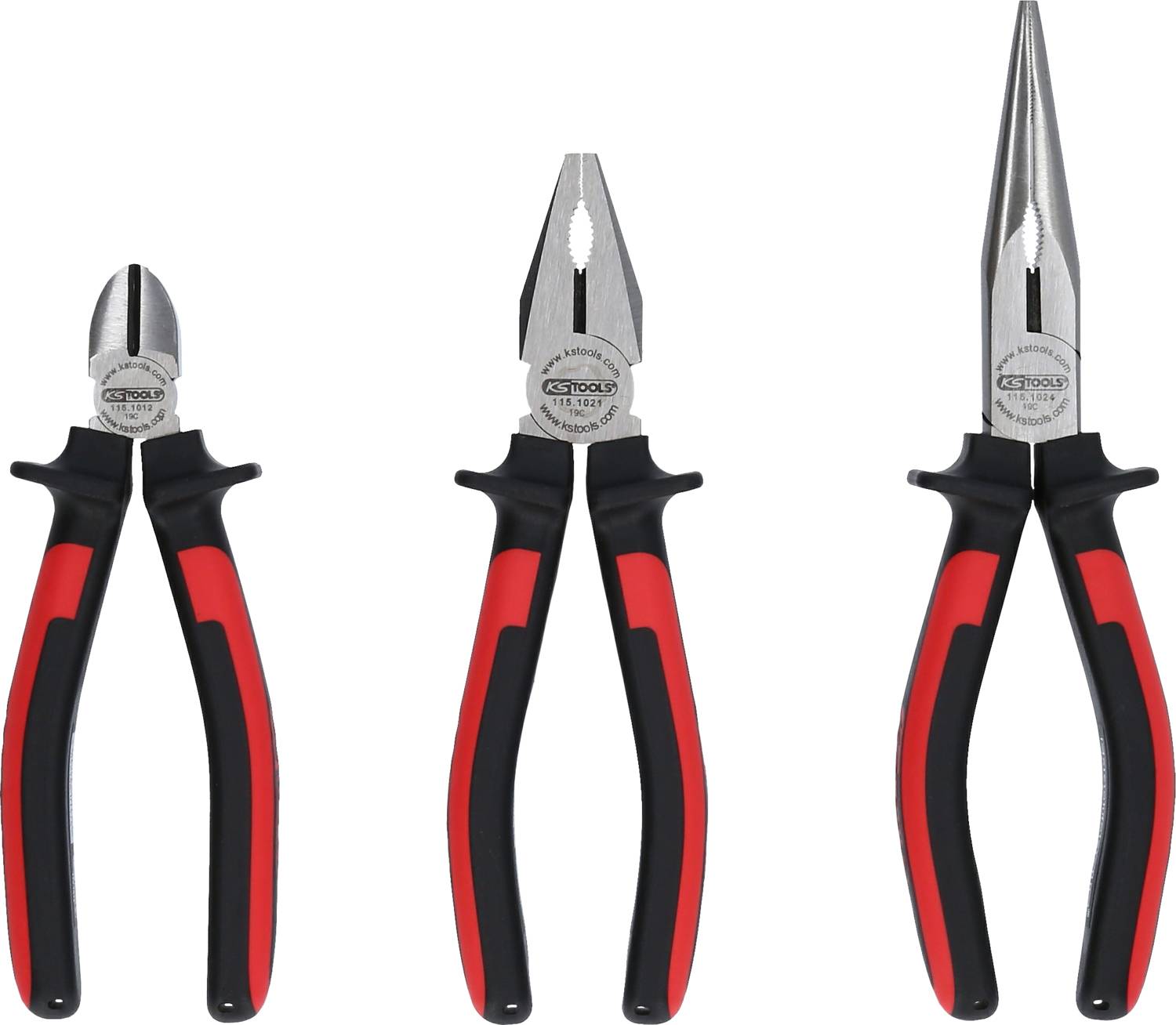 KS Tools 115.1010 Zangen-Set 3teilig