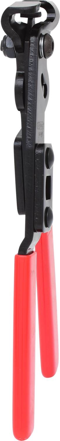 Zange mit roten Griffen, geeignet für mechanische Arbeiten.