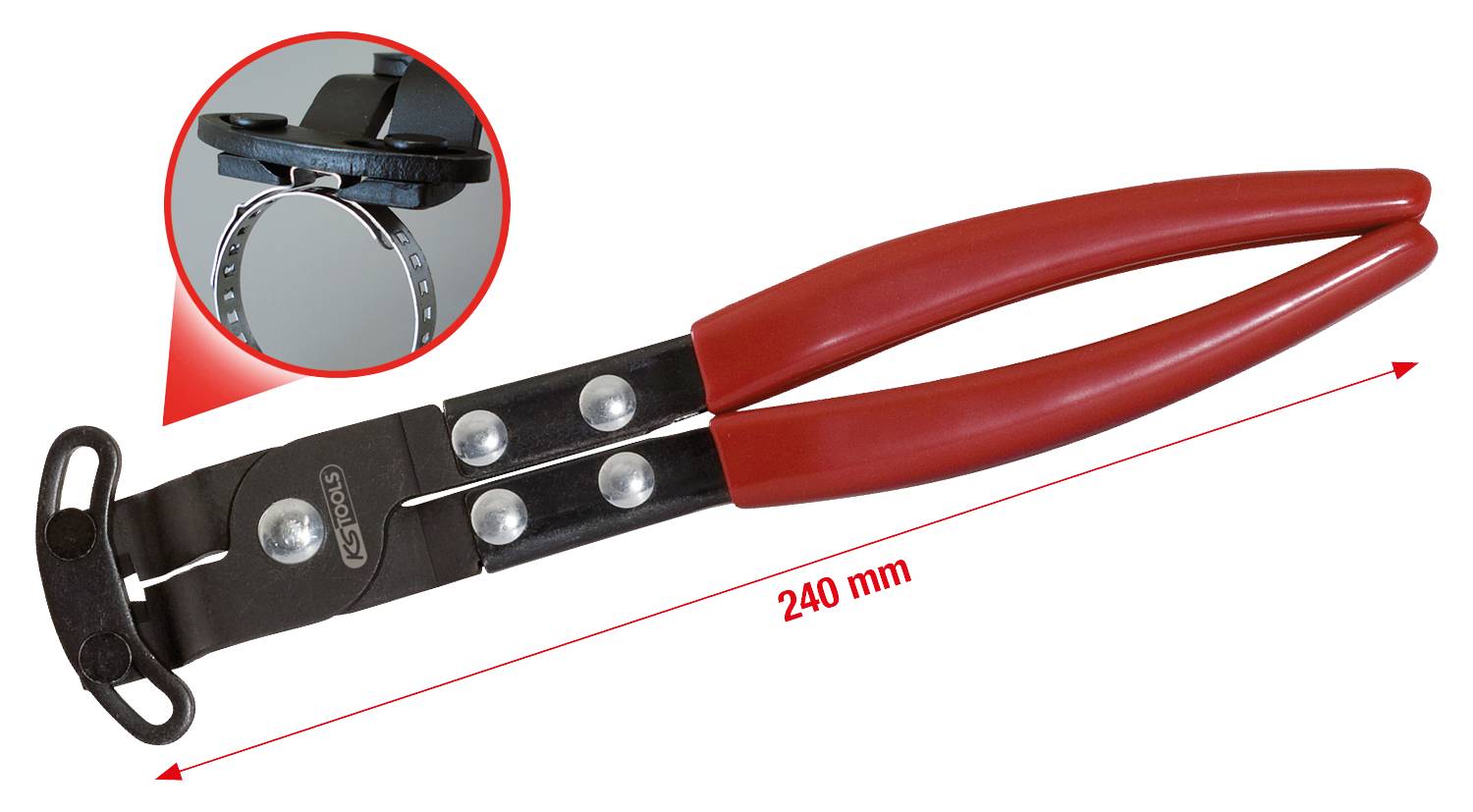 KS Tools 115.1185 Schlauchklemmenzange, 240mm
