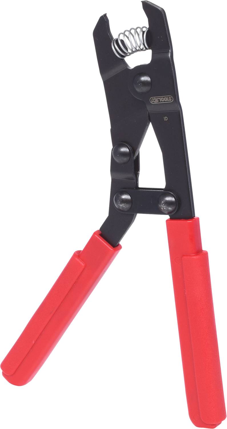 Handzange mit roten Griffen und schwarzem Korpus, geeignet für das Biegen oder Schneiden von Draht und Metallteilen.