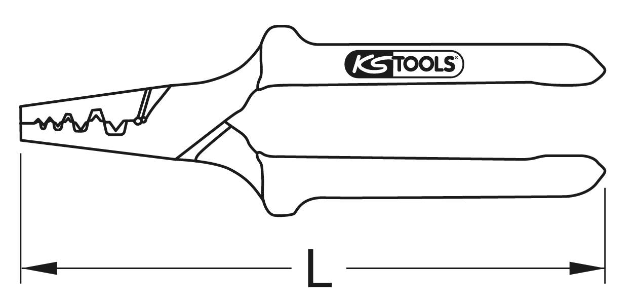 KS Tools 115.1237 Crimpzange 0.50 bis 16mm²