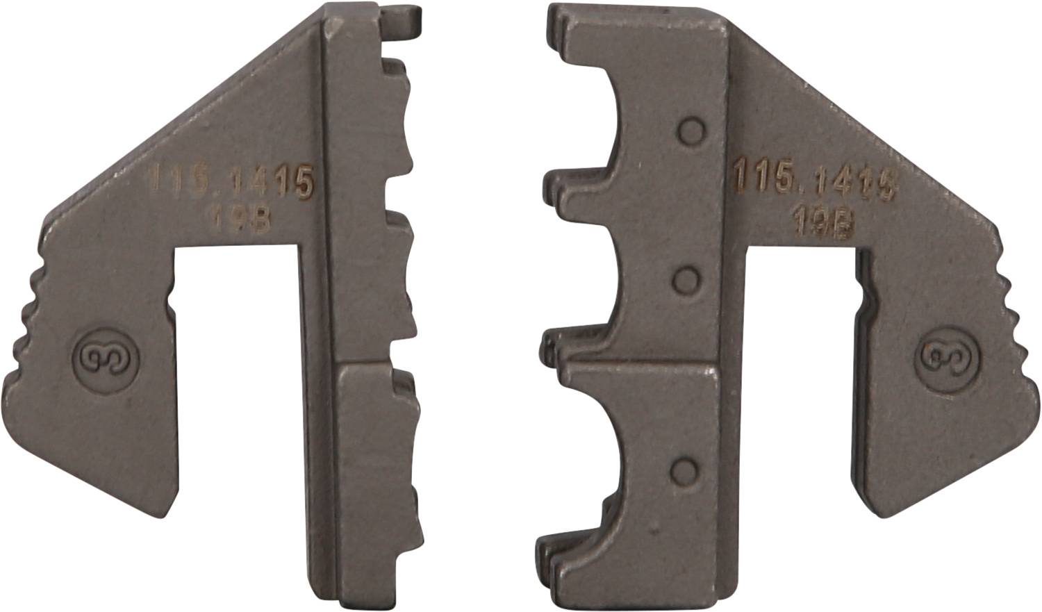 KS Tools Paar Crimp-Einsätze für isolierte Kabelschuhe, Ø 0,5 - 6mm 115.1415