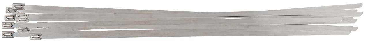 KS Tools 115.1591 Edelstahl Kabelbinder mit Kugelverschluss, 4,6x200mm, 100 Stück