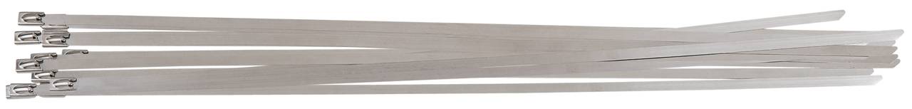 KS Tools 115.1594 Edelstahl Kabelbinder mit Kugelverschluss, 4,6x500mm, 100 Stück