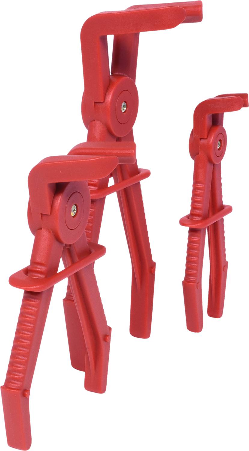 KS Tools 115.5055 Schlauch-Abklemm-Zangen-Satz 90°, 3-tlg