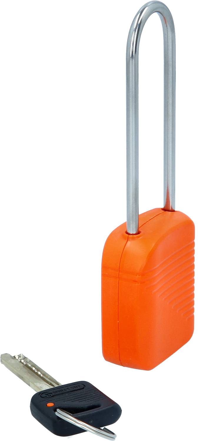 KS Tools Absperr-Vorhängeschloss, orange, Metall, 76mm 117.0219