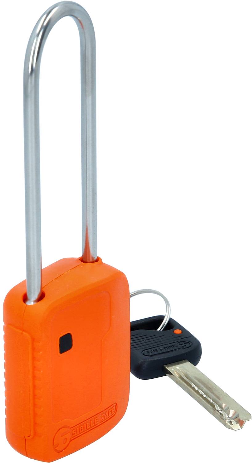 KS Tools Absperr-Vorhängeschloss, orange, Metall, 76mm 117.0219