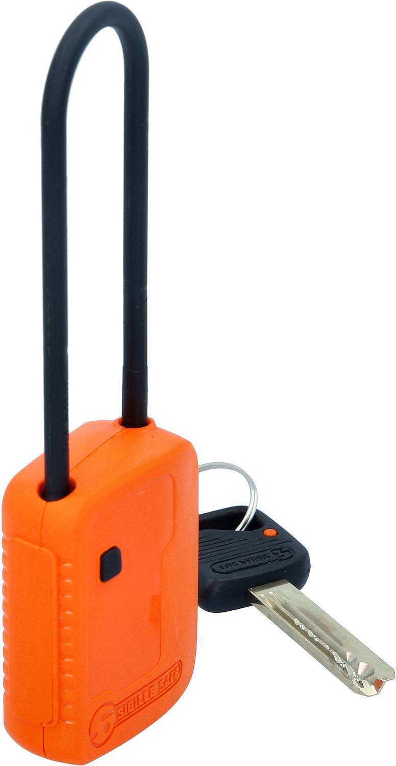 Absperr-Vorhängeschloss, orange, Verbundmaterial, 76 mm KS Tools 117.0221