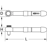 KS Tools 3/8" Mini Drehmomentschlüssel mit Schutzisolierung und Umschalt-Ratschenkopf, 5-25Nm 117.1184 KS Tools 3/8" Mini Drehmomentschlüssel mit Schutzisolierung und Umschalt-Ratschenkopf, 5-25Nm 117.1184