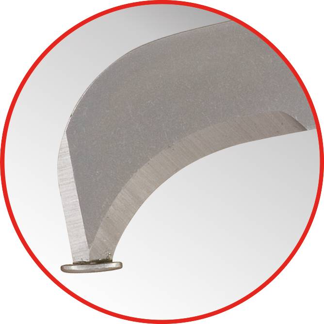 KS Tools Kabelmesser mit Schutzisolierung und Hakenklinge, 200mm 117.1296