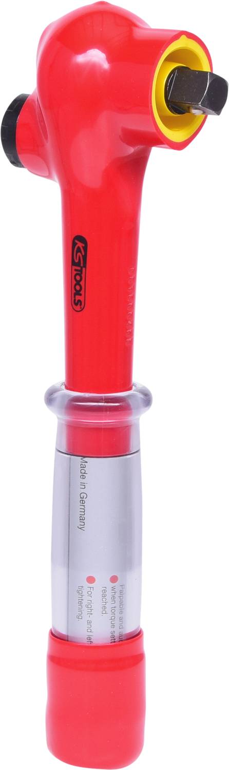 KS Tools 1/2" Drehmomentschlüssel mit Schutzisolierung und Umschalt-Ratschenkopf, 5-25Nm 117.1301