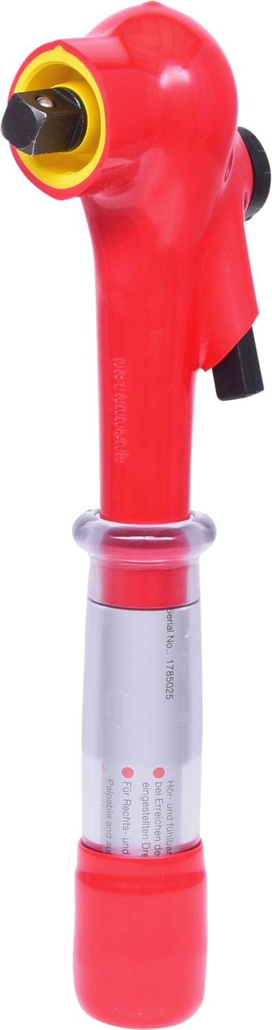 KS Tools 1/2" Drehmomentschlüssel mit Schutzisolierung und Umschalt-Ratschenkopf, 5-25Nm 117.1301