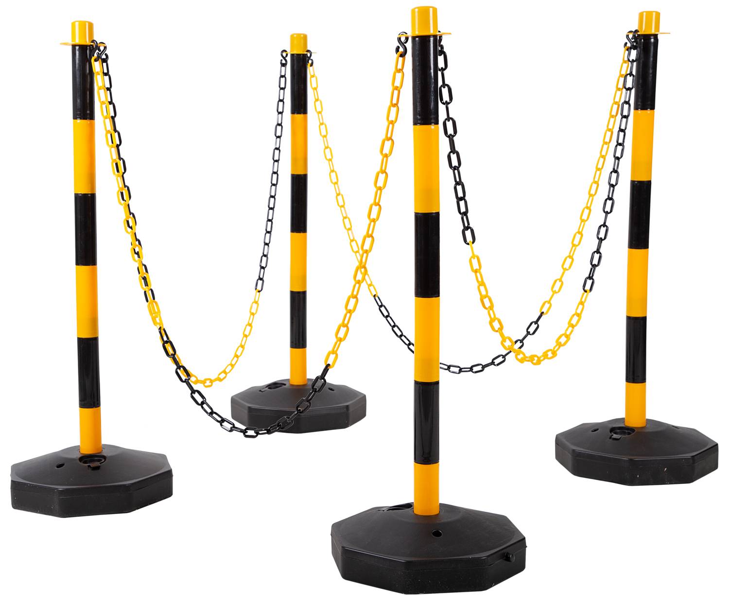 Absperrpfosten-Satz mit Kette, 13-tlg KS Tools 117.1550