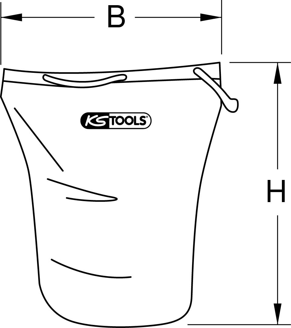 KS Tools 117.1612 117.1612 Tragetasche für Schutzhelm