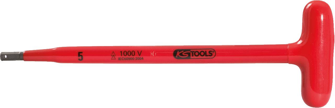 KS Tools T-Griff-Innensechskant-Stiftschlüssel mit Schutzisolierung, 12x200mm 117.1693