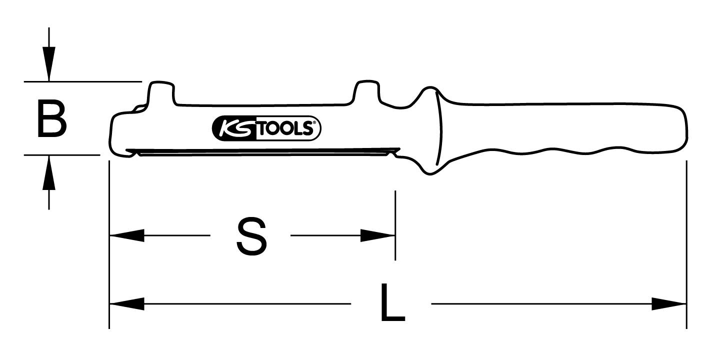 KS Tools Kabelmantelsäge mit Schutzisolierung, 330mm 117.4273