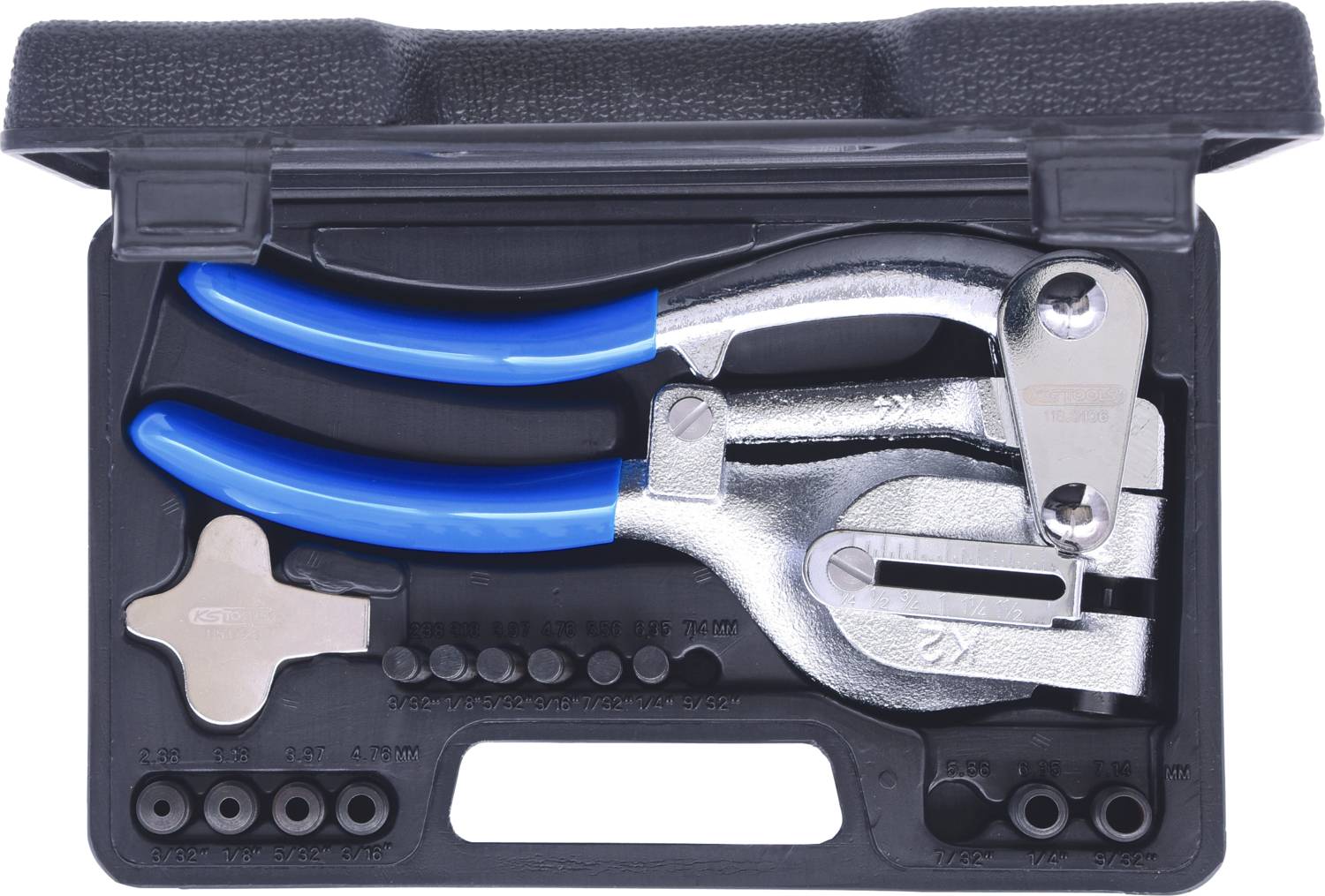 KS Tools 118.0105 Lochzangen-Satz, 16-tlg