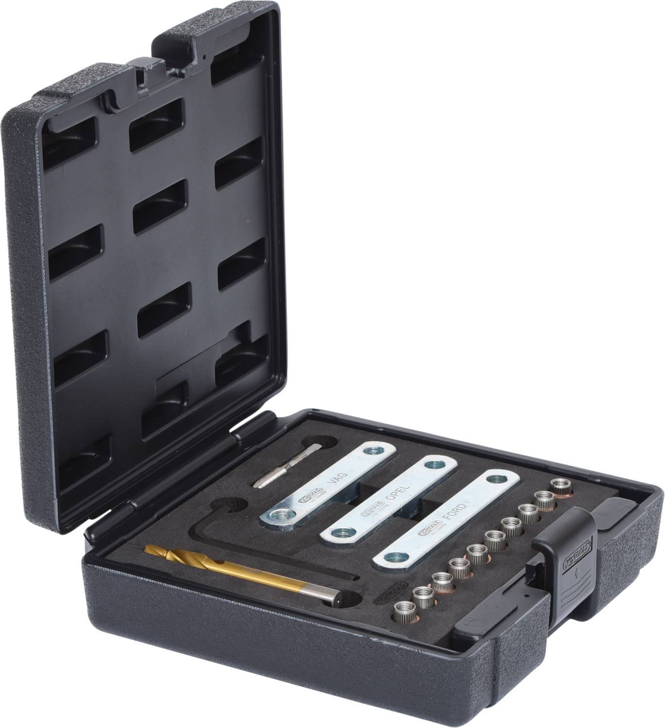 KS Tools 122.1300 Gewinde-Reparatursatz M9 x 1,25, 16-tlg