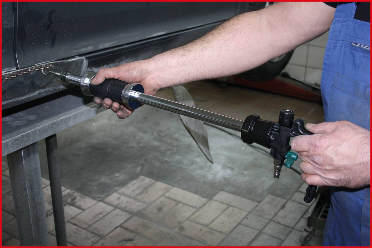 KS Tools 140.2080 Druckluft-Ausbeulhammer-Satz, 5-tlg