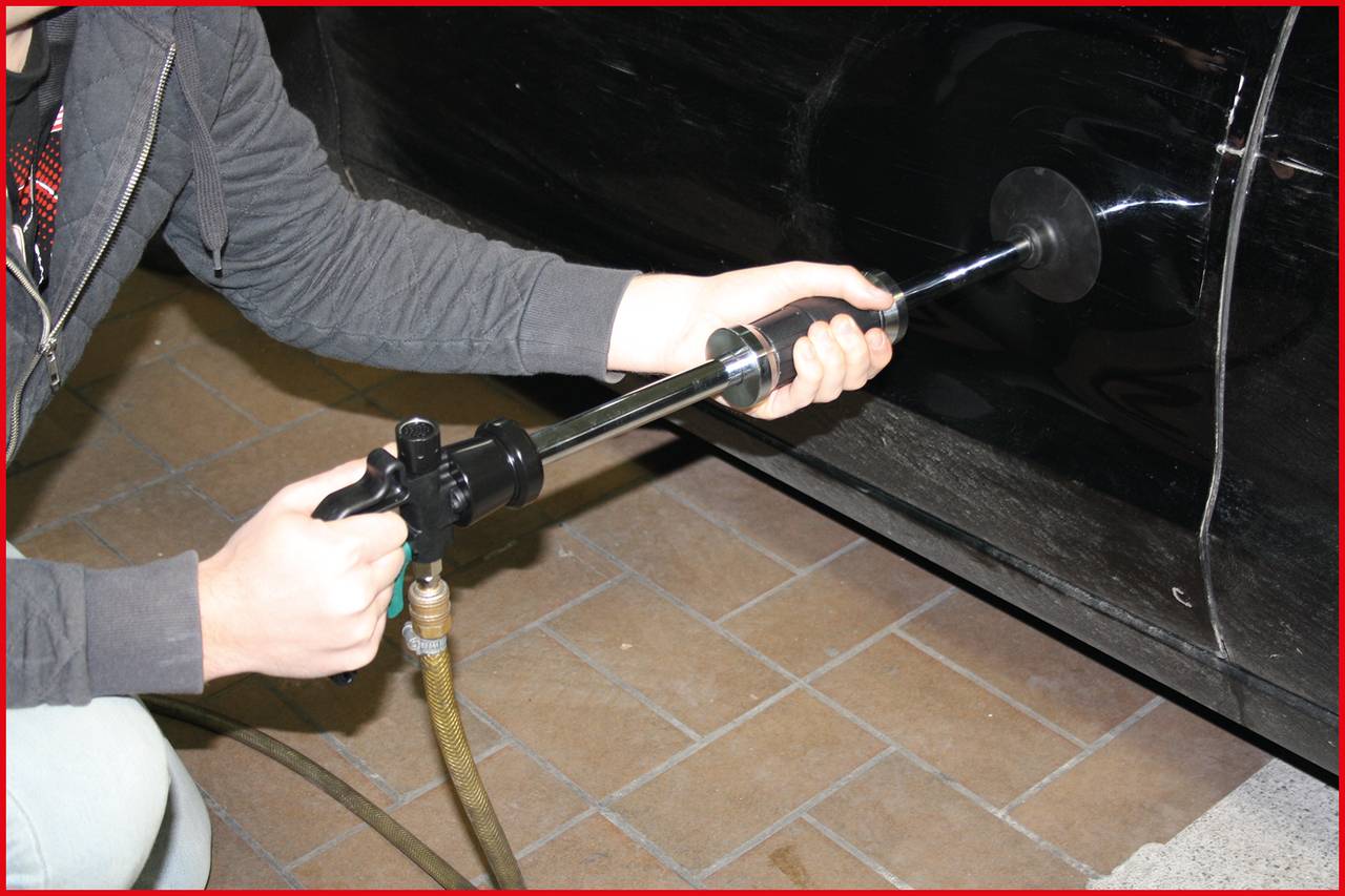 KS Tools 140.2080 Druckluft-Ausbeulhammer-Satz, 5-tlg