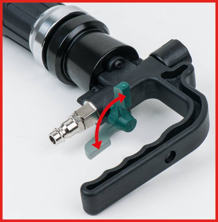 KS Tools 140.2080 Druckluft-Ausbeulhammer-Satz, 5-tlg