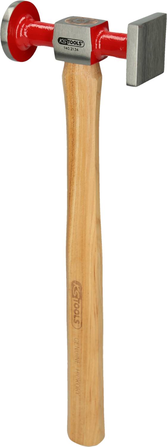 KS Tools 140.2134 Karosserie-Standard-Hammer, groß rund/eckig/gewölbt, 325mm