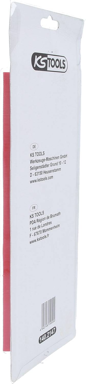 Verpackung von KS Tools Schleifpapier in der Größe P80 mit Produktdetails und Herstellerinformationen auf der Rückseite.
