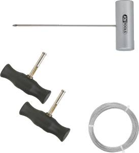 KS Tools Drahtschneide-Satz mit gezopftem Schneiddraht, 4-tlg 140.2245