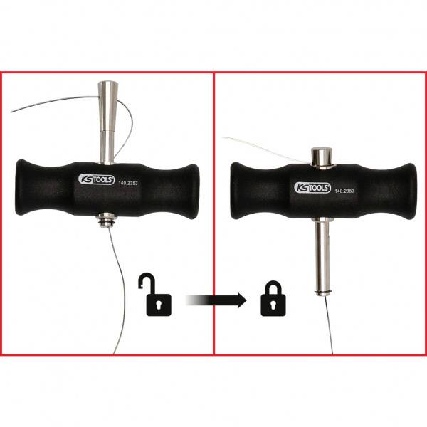 Drahtschneide-Satz mit 4-kant-Schneiddraht, 4-tlg KS Tools 140.2250