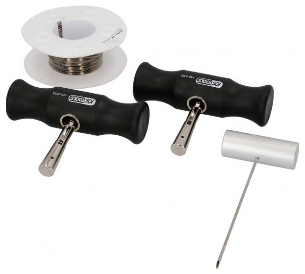 Drahtschneide-Satz mit 4-kant-Schneiddraht, 4-tlg KS Tools 140.2250