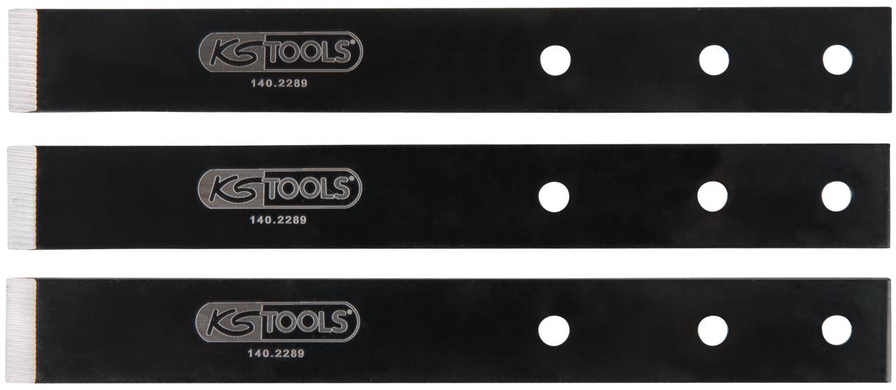 KS Tools Falzschaberklingen-Satz,Klingenlänge 19mm,3-tlg 140.2358