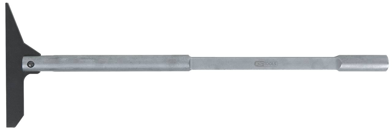 Ein Meißel mit einem schlanken, langen Griff und einer flachen, rechteckigen Spitze. Verwendet für präzises Bearbeiten von Materialien.