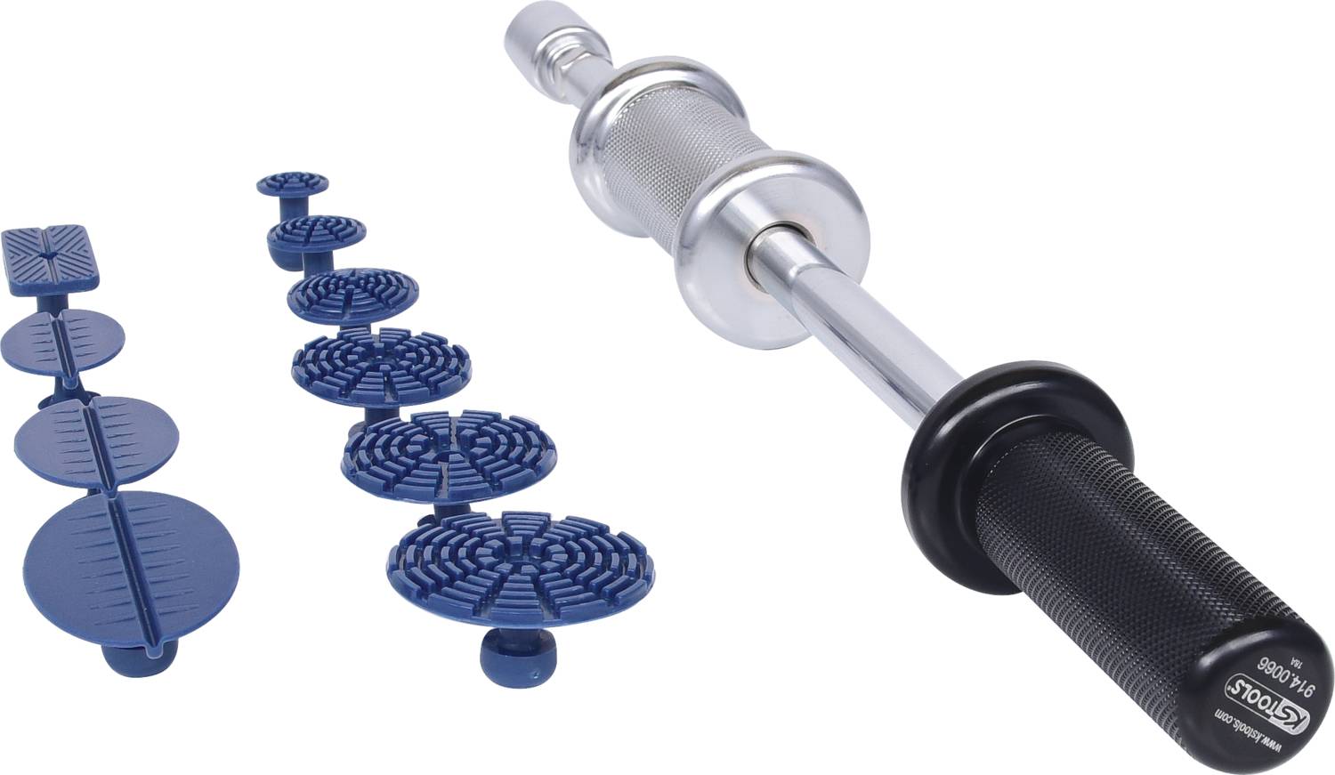 KS Tools 140.2510 Profi-Ausbeul-Gleithammer-Satz, 11-tlg