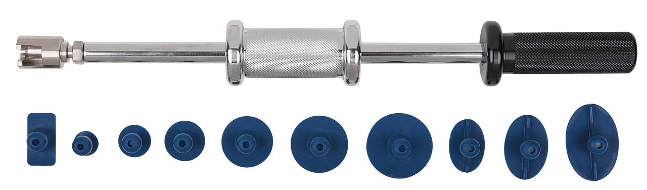 KS Tools 140.2510 Profi-Ausbeul-Gleithammer-Satz, 11-tlg