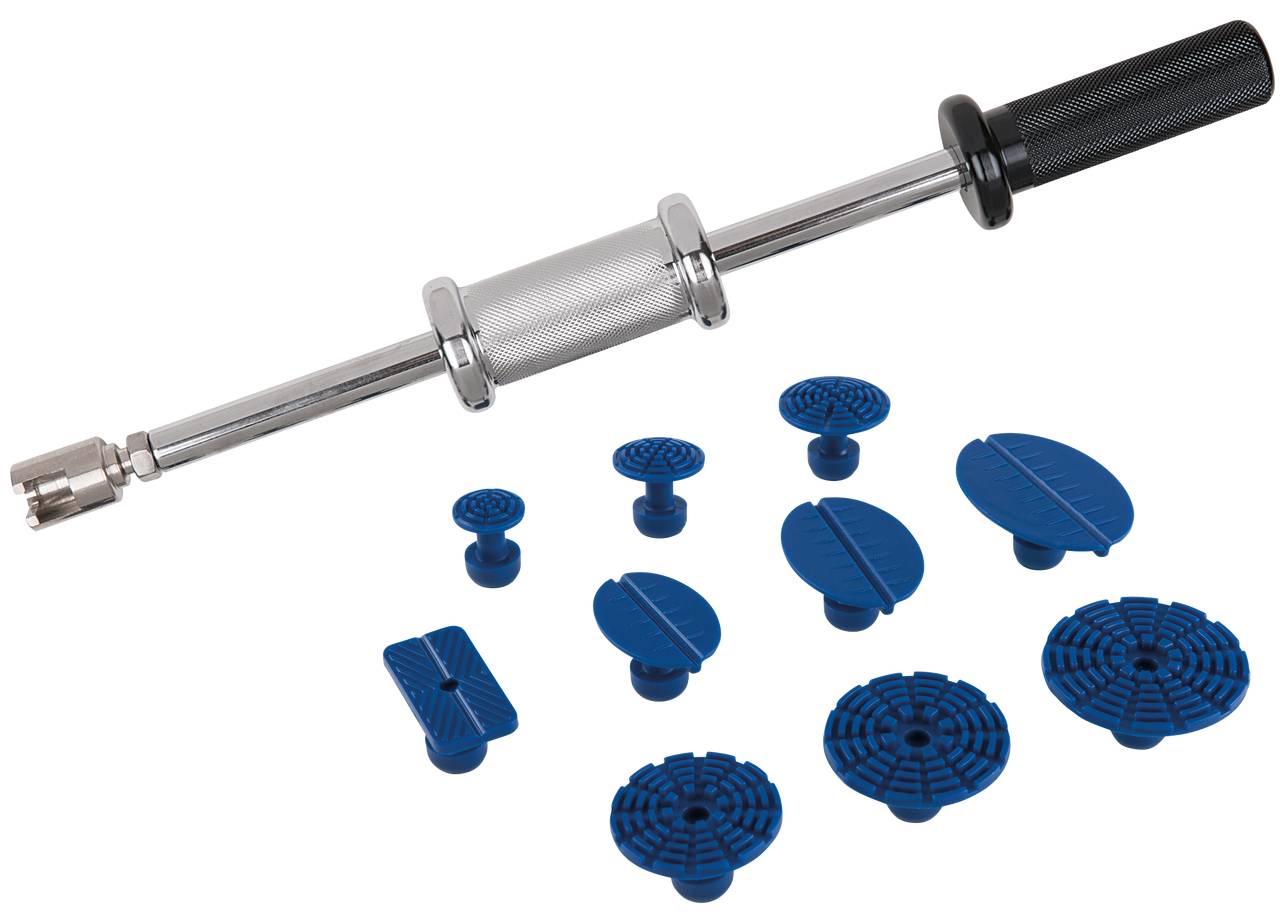 KS Tools 140.2510 Profi-Ausbeul-Gleithammer-Satz, 11-tlg