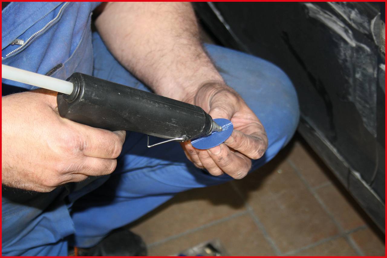 KS Tools 140.2520 Profi-Druckluft-Ausbeul-Auszieher-Satz, 12-tlg