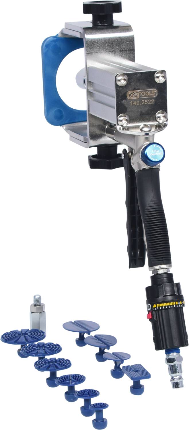 KS Tools 140.2520 Profi-Druckluft-Ausbeul-Auszieher-Satz, 12-tlg