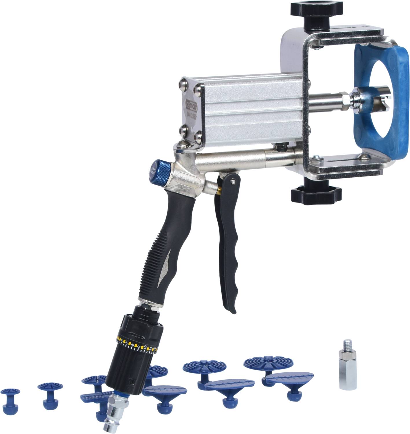 KS Tools 140.2520 Profi-Druckluft-Ausbeul-Auszieher-Satz, 12-tlg