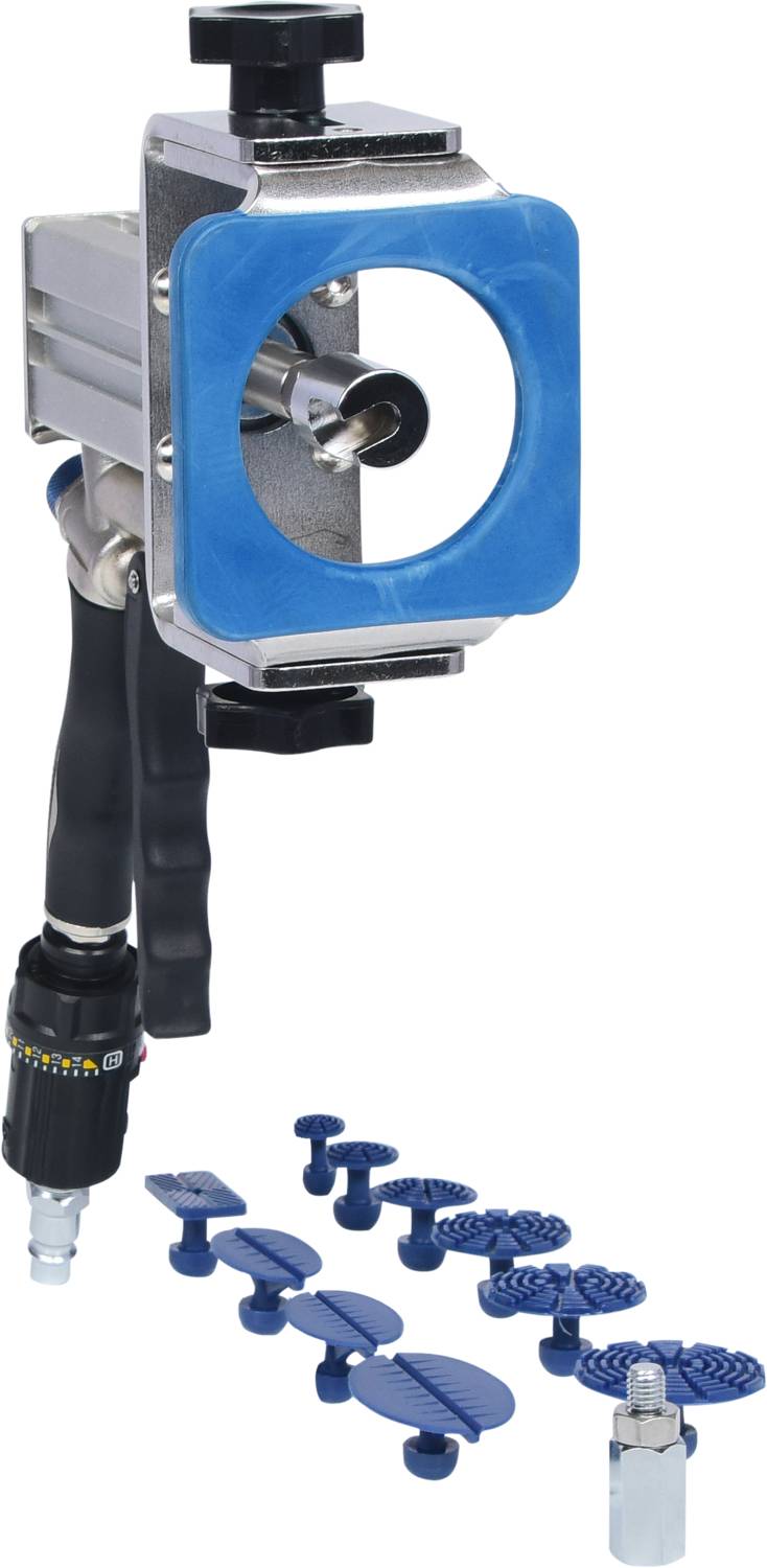 KS Tools 140.2520 Profi-Druckluft-Ausbeul-Auszieher-Satz, 12-tlg