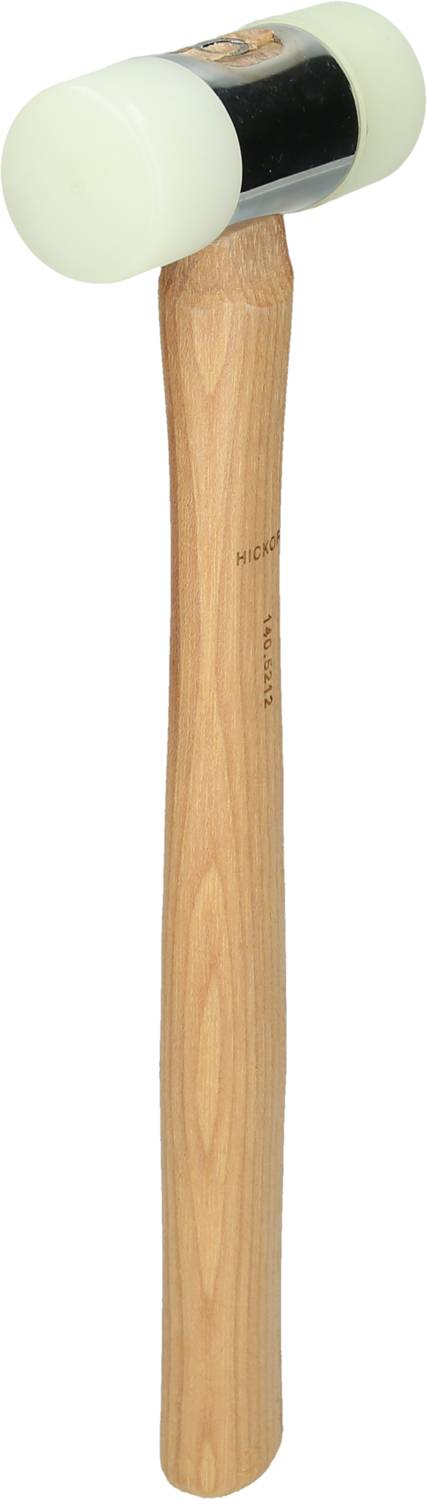 Holzhammer mit beidseitigem Gummikopf, für Arbeiten, die keine Spuren hinterlassen sollen, ideal für Handwerksprojekte.