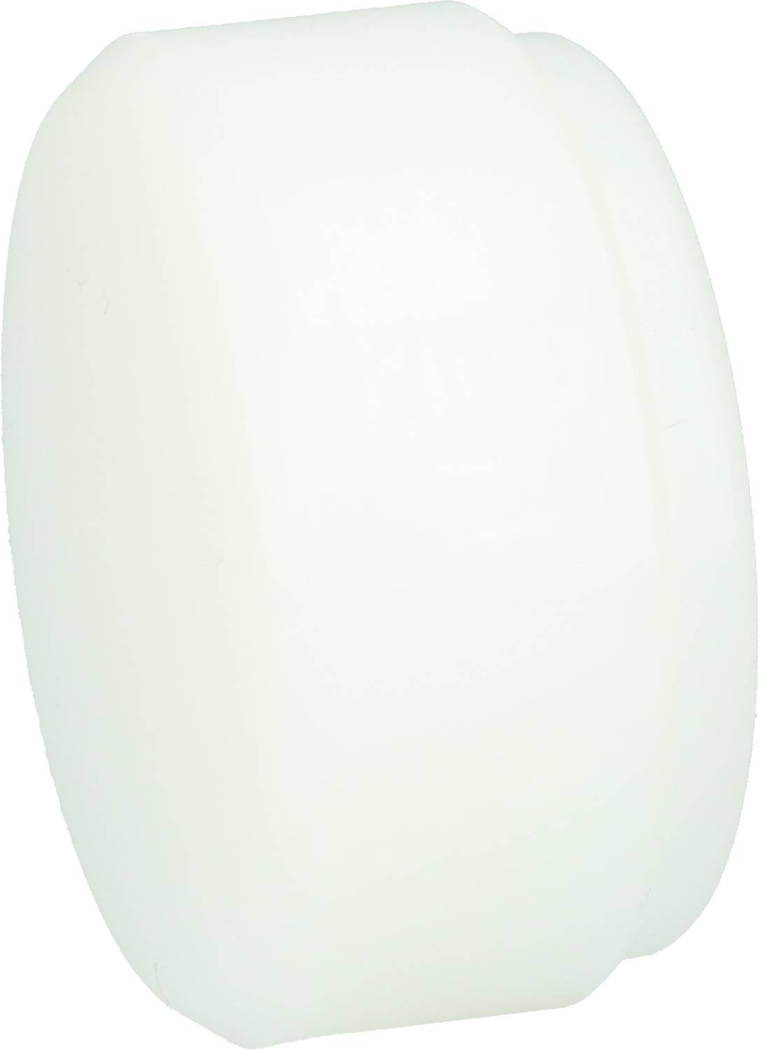 Ein weißer, zylindrischer Kunststoffbehälter ohne sichtbare Beschriftung oder Merkmale, möglicherweise ein Lager- oder Transportbehälter.