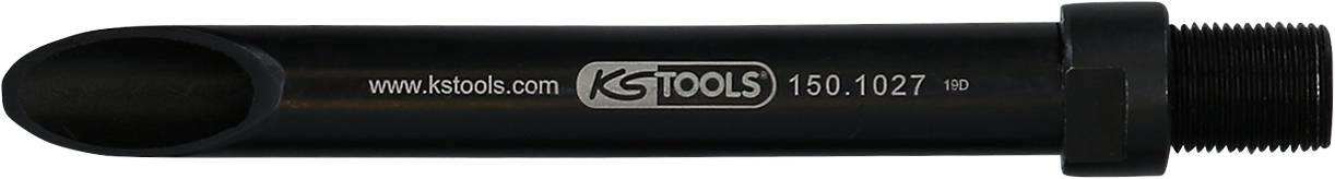 Ein schwarzer Zylinder mit dem Aufdruck 'ks TOOLS 150.1027'. Darunter befindet sich eine Internetadresse.
