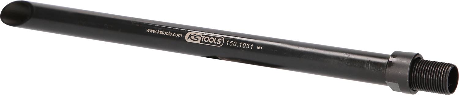 Metallstange mit Gewinde, länglich und zylindrisch, mit der Aufschrift 'KS TOOLS' und einer Seriennummer.