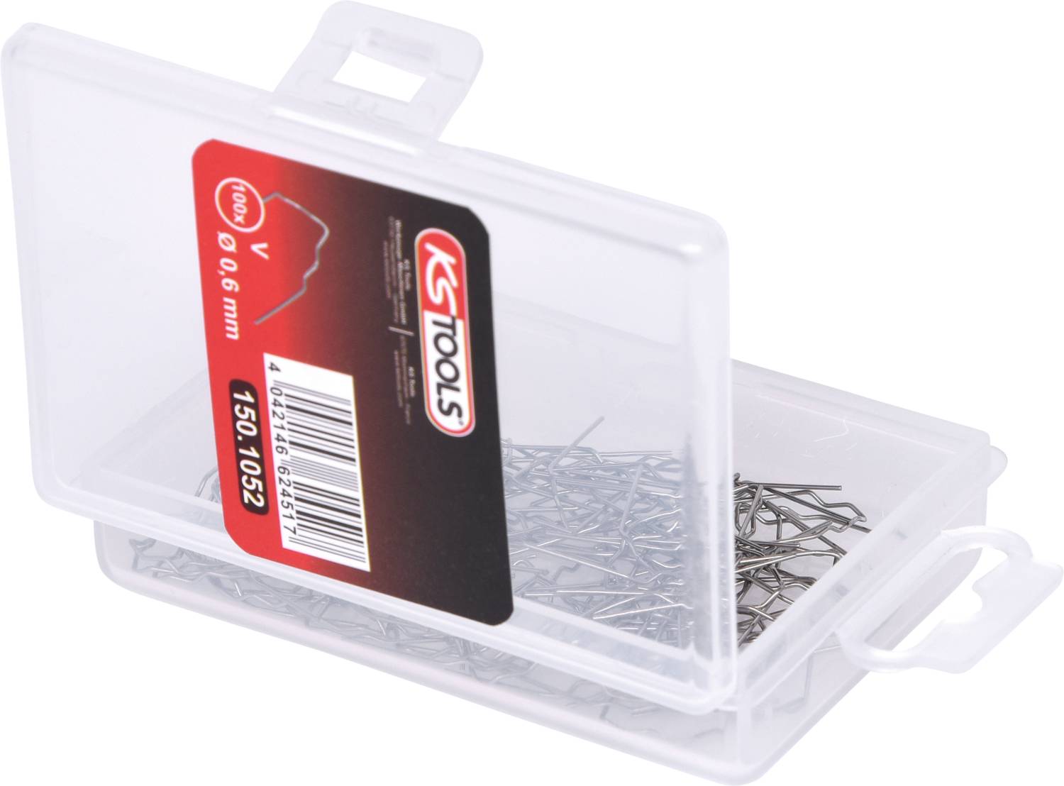 KS Tools 150.1052 Reparaturklammer V-Form Ø 0,6 mm, 100 Stück