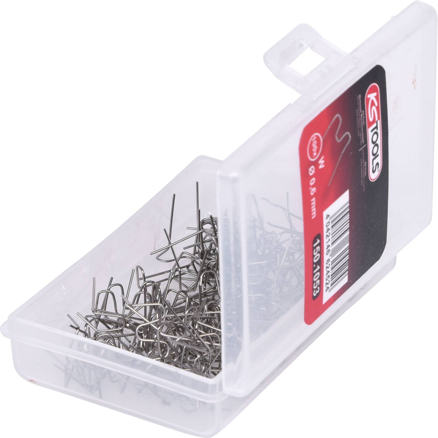 KS Tools 150.1053 Reparaturklammer W-Form Ø 0,6 mm, 100 Stück
