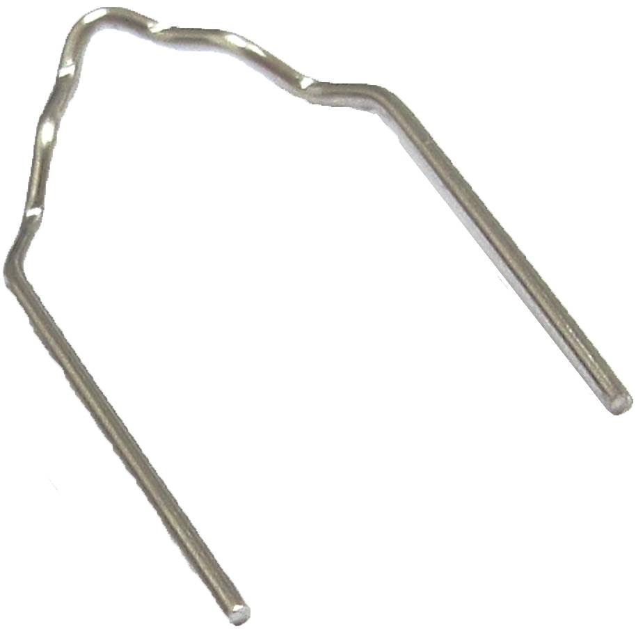 Ein metallener Drahtbügel, geformt, um ein Fach zu öffnen oder zu sichern.