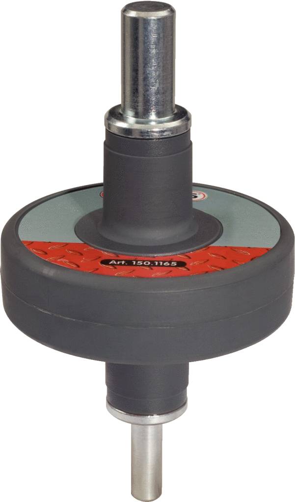 Grau-rotes maschinelles Antriebszubehör mit Metallstift, gekennzeichnet mit 'Art. 150-1145', möglicherweise für technische Anwendungen.